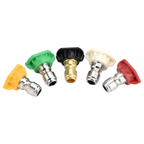 Details about   1-5Pcs Pressure Washer Spray Nozzle Tips Set Variety Degrees 1/4" Quick Connect